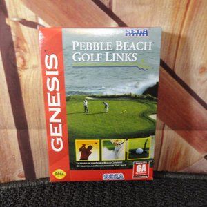 Vintage Sega Genesis Pebble Beach Golf Links Game 1994~Old school gamer~EUC